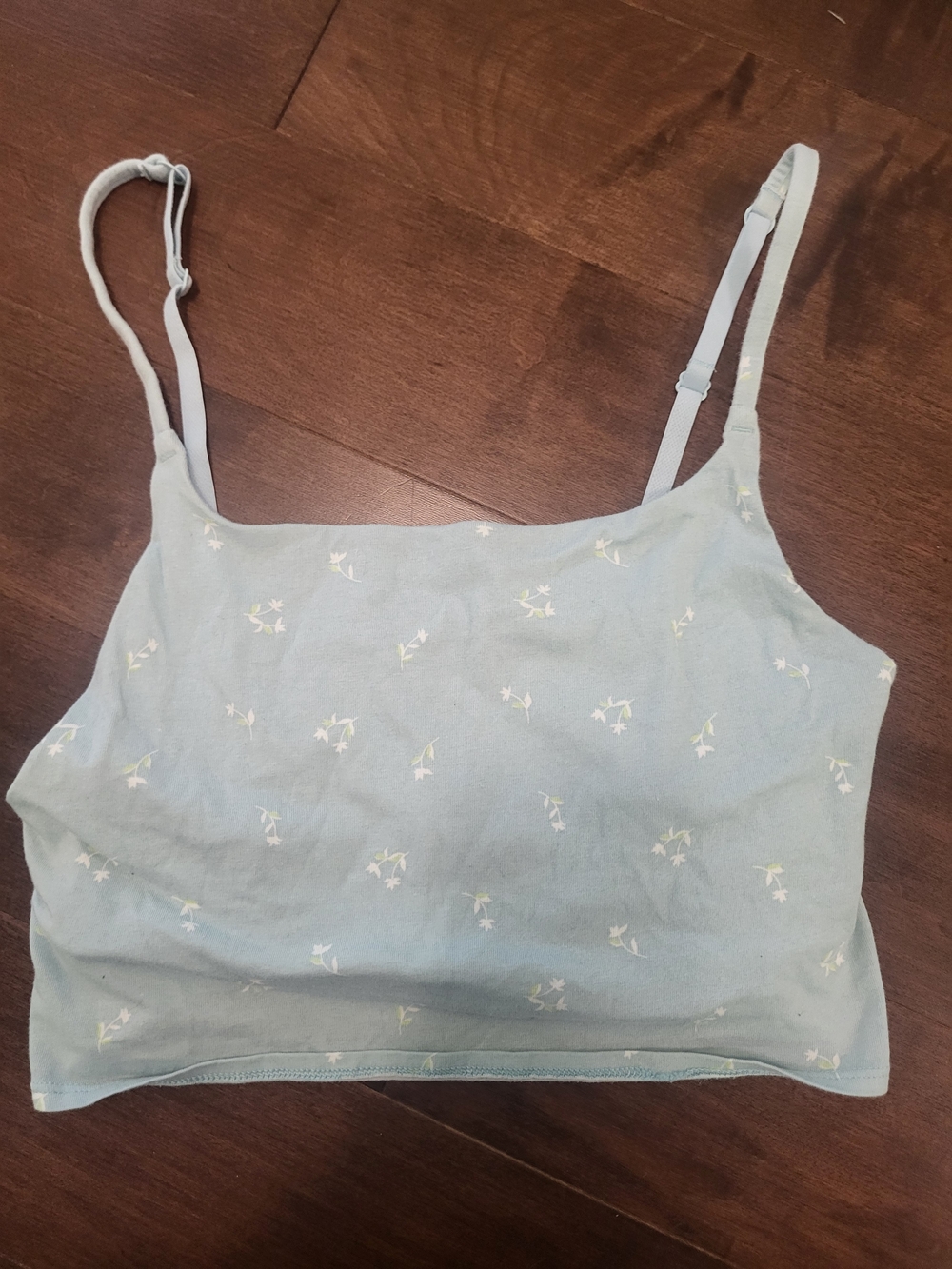Old Navy Pale Blue Floral Cami Tank Top
